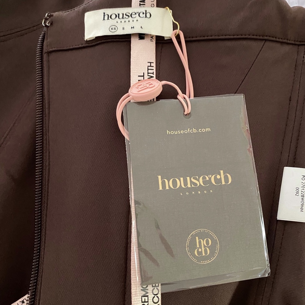 NEW House of CB Rafa Top Chocolate Brown XS - Picture 15 of 17